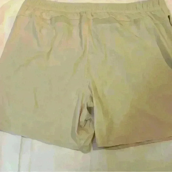 PUBLIC REC Men’s Main Shorts Sand Beige Nylon Spandex Logo Drawstring 40 - Picture 8 of 12